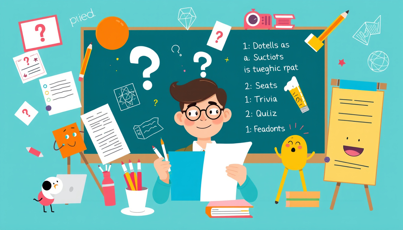 Maîtriser l’Art de la Création de Quiz : Guide Essentiel pour Éduquer et Amuser!