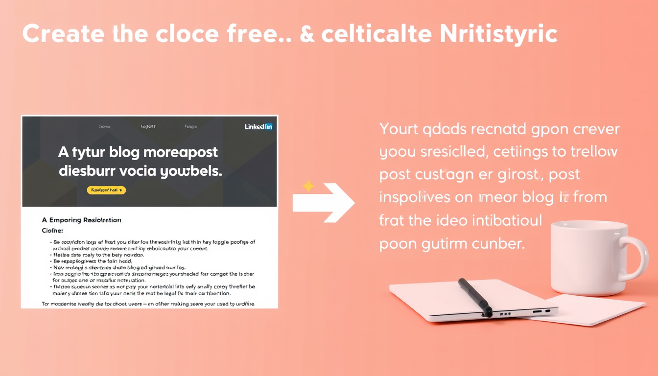 Transformez votre BLOG en publications percutantes sur LINKEDIN grâce à cette automatisation astucieuse !